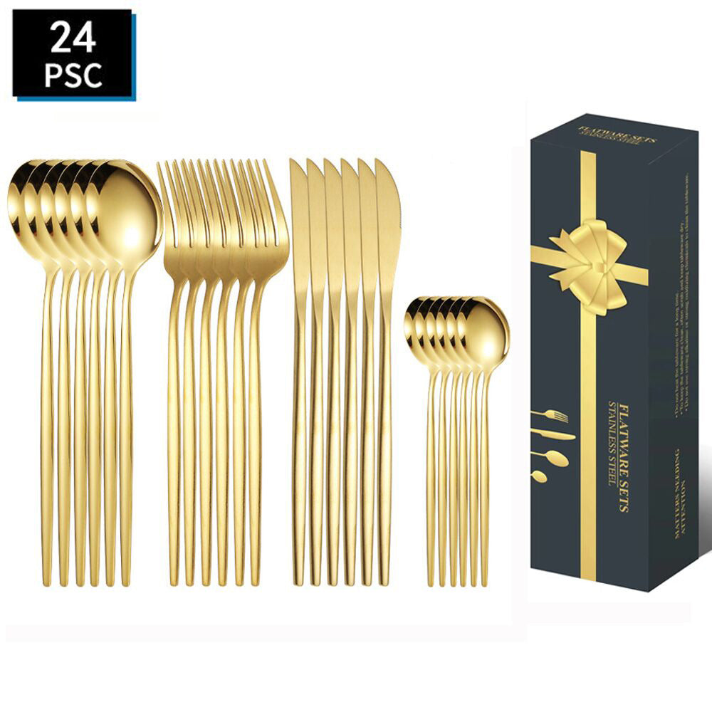 SET CUBIERTOS ACERO INOXIDABLE PROMO