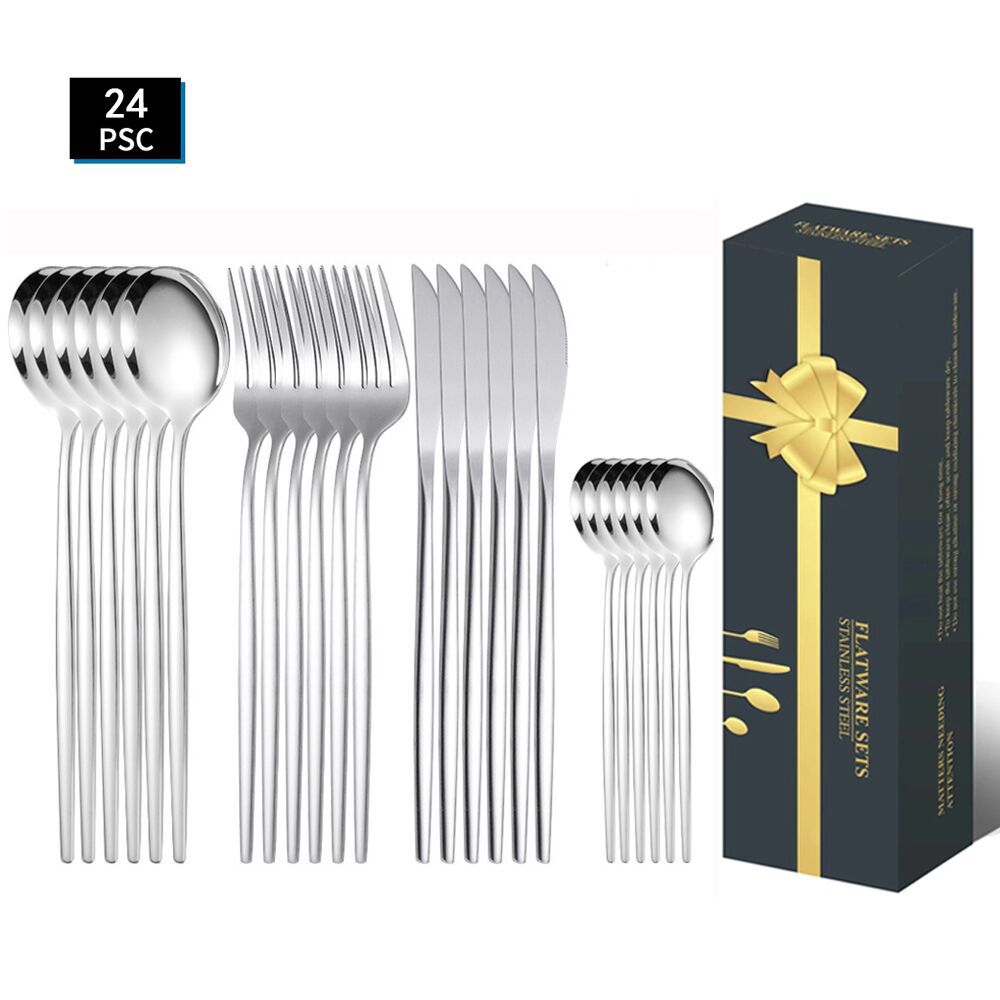 SET CUBIERTOS ACERO INOXIDABLE PROMO