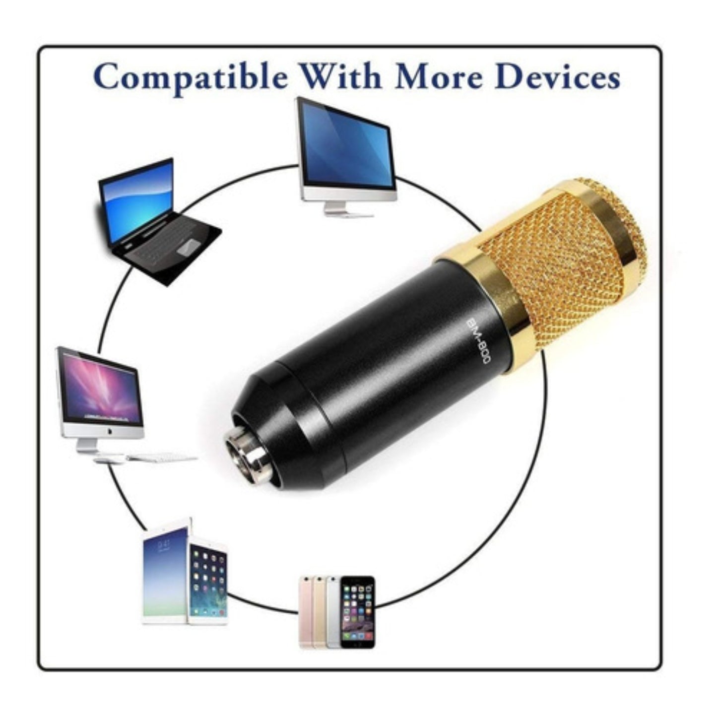 Micrófono Condensador Bm-800 Usb