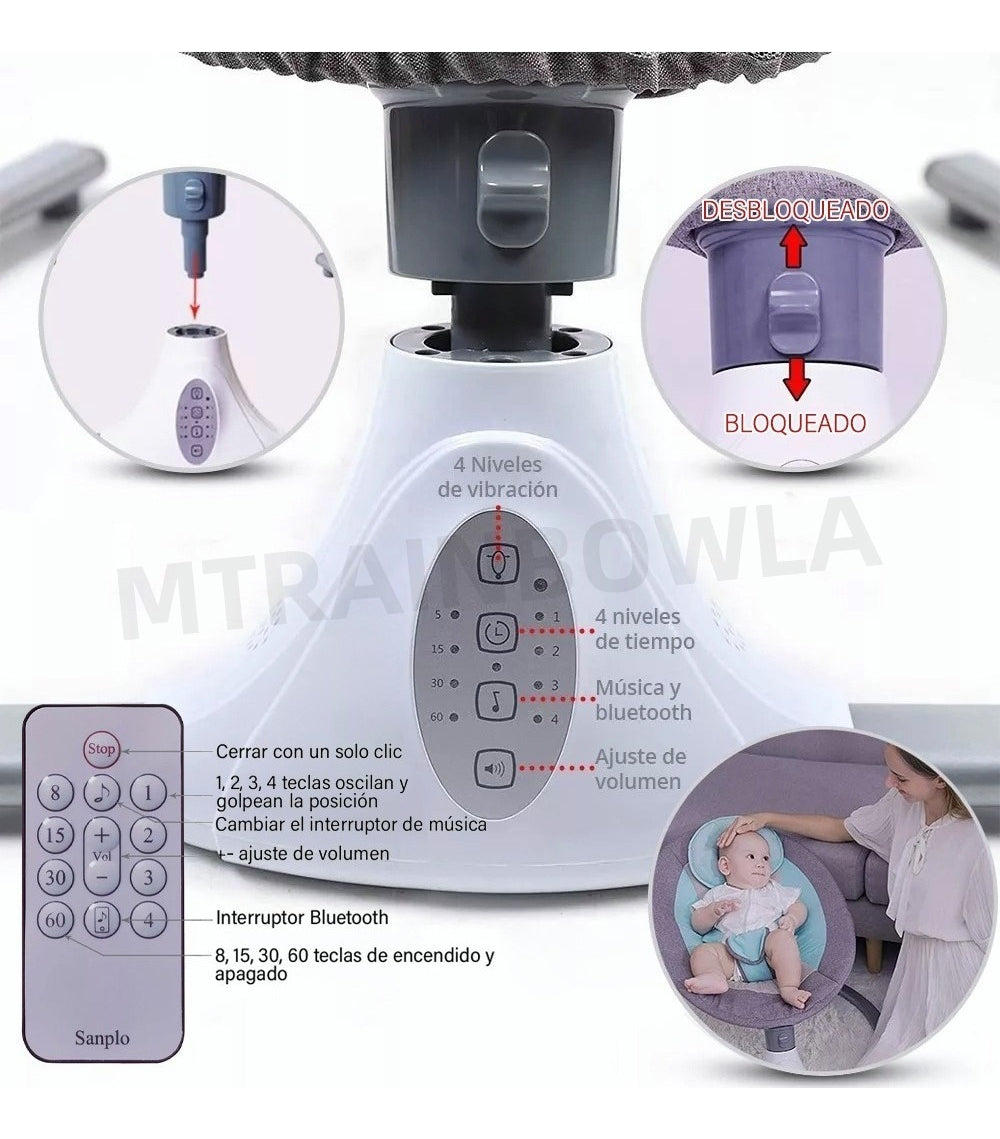 SILLA MECEDORA MOVIMIENTO LATERAL