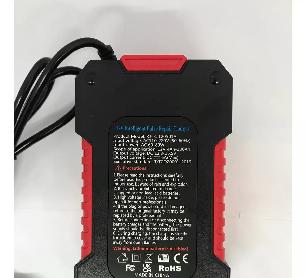 Cargador Baterías Carro Motos 12v