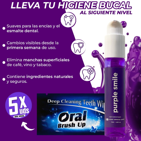 PURPLE SMILE+5 ORAL BRUSH 70ML