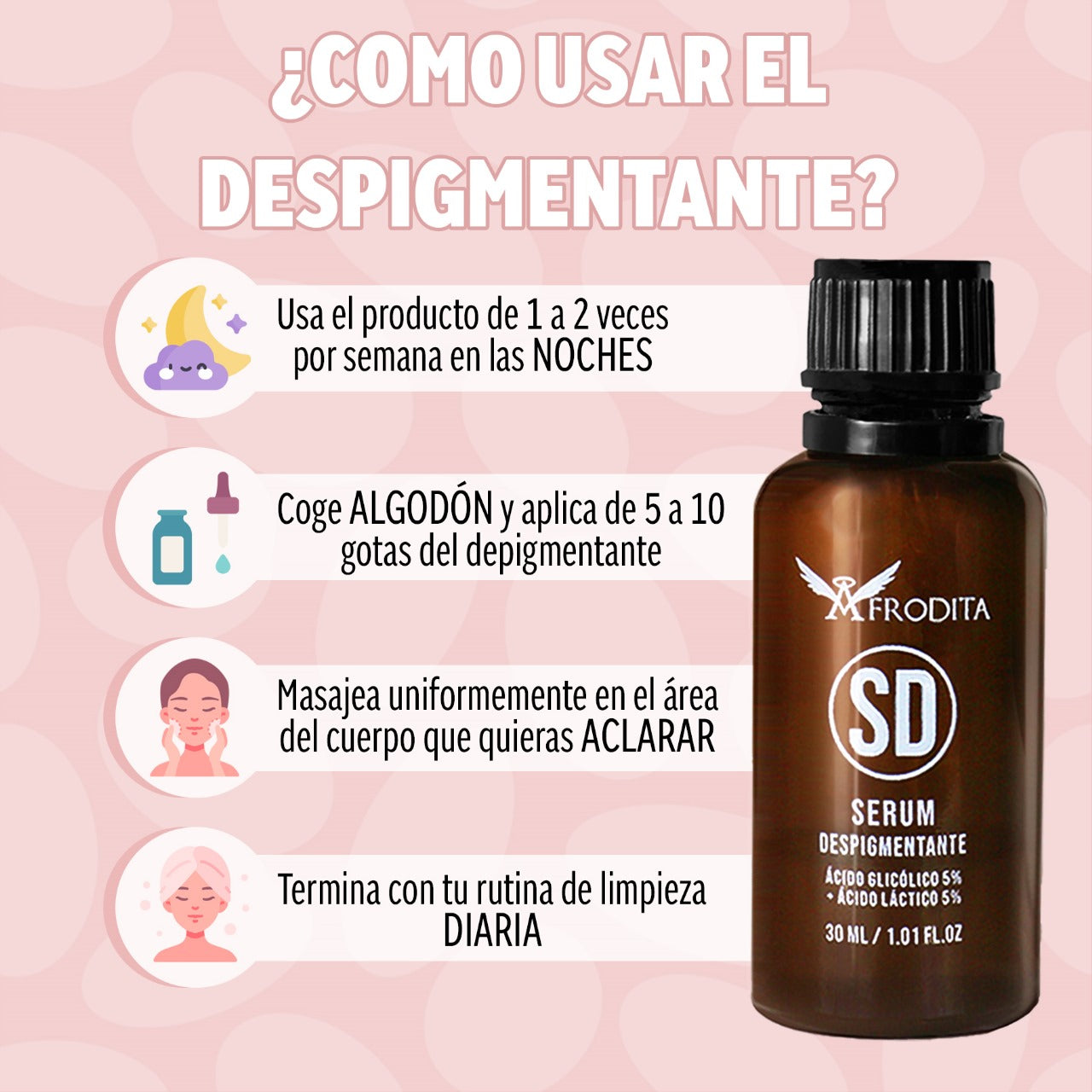 SERUM DESPIGMENTANTE AFRODITA X3 90ML