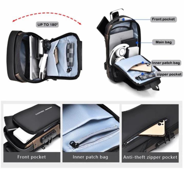 Canguro Bolso Antirrobo Bolso Maleta