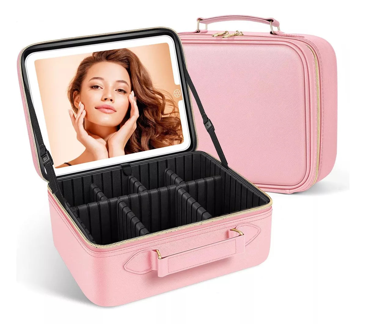 Estuche Cosmetiquera Maquillaje Espejo