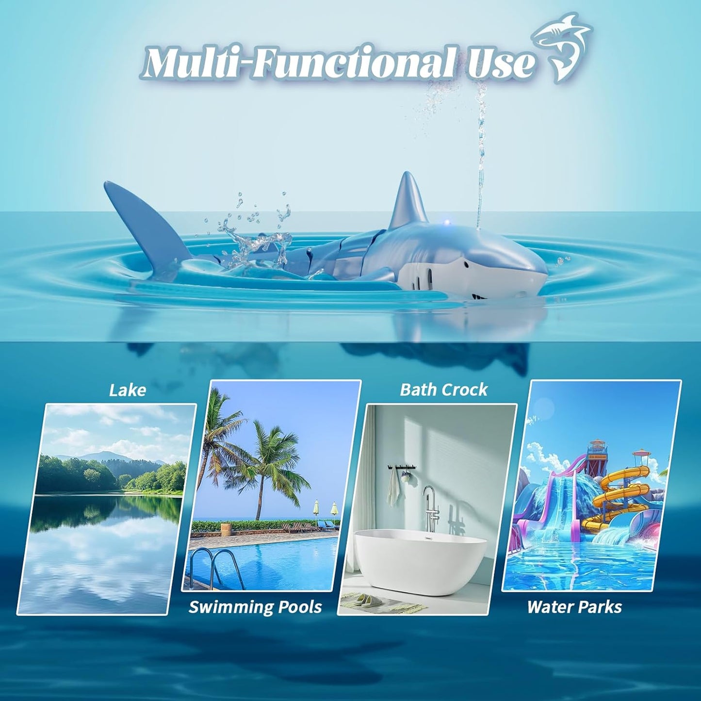 Tiburón a Control Remoto dorado