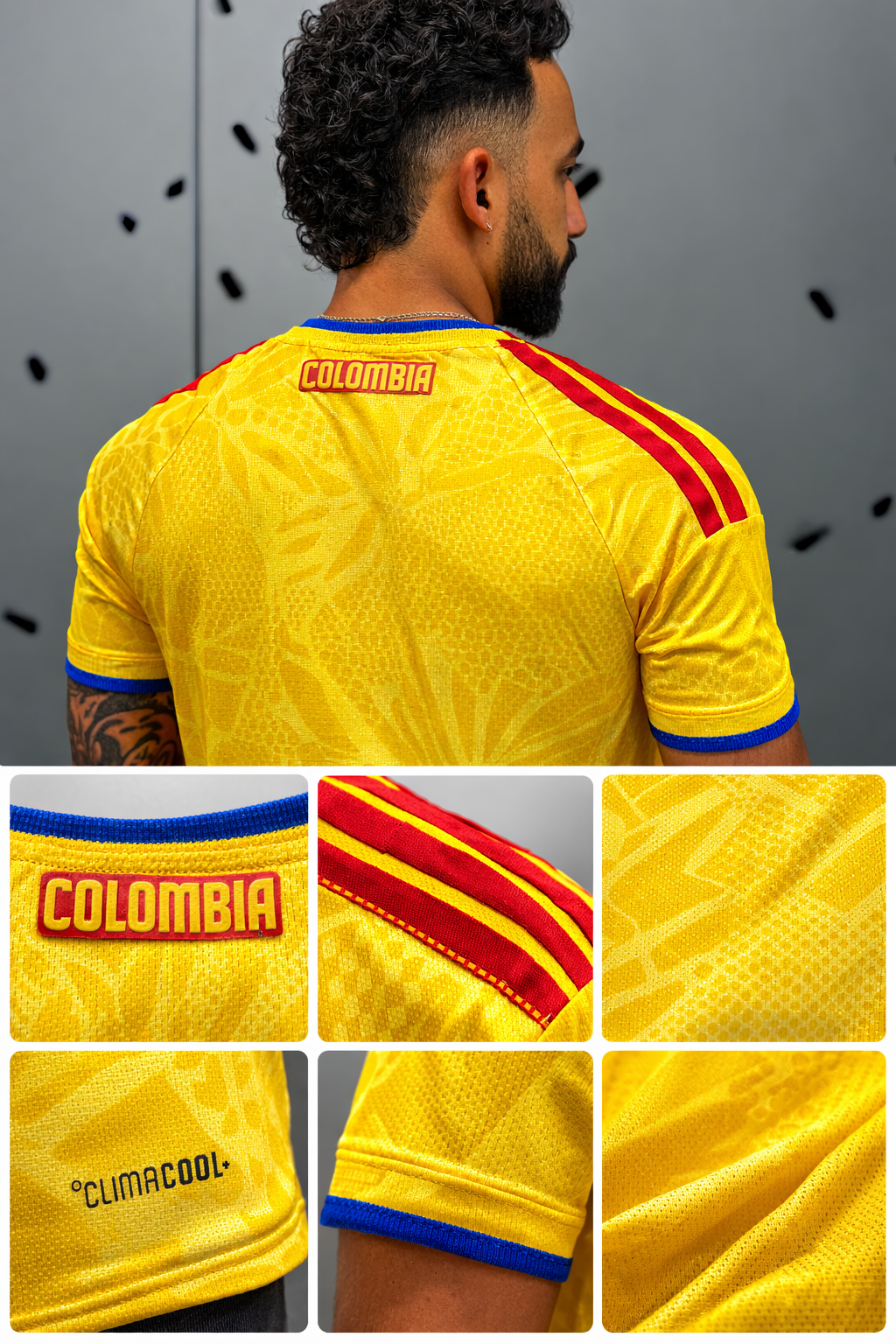Camiseta Selección Colombia Hombre/Mujer 2026 versión jugador 1.1 premium