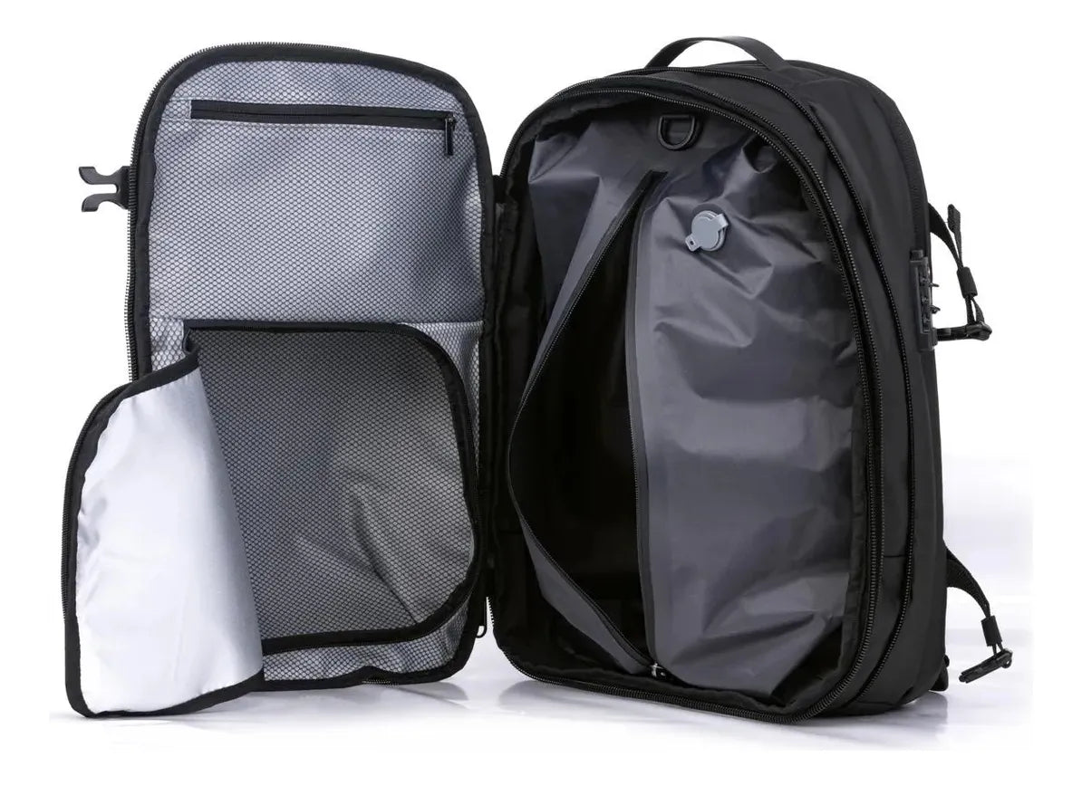 AIRBAG – Mochila de Viaje Expandible 60L con Compresión al Vacío, USB y Seguridad TSA