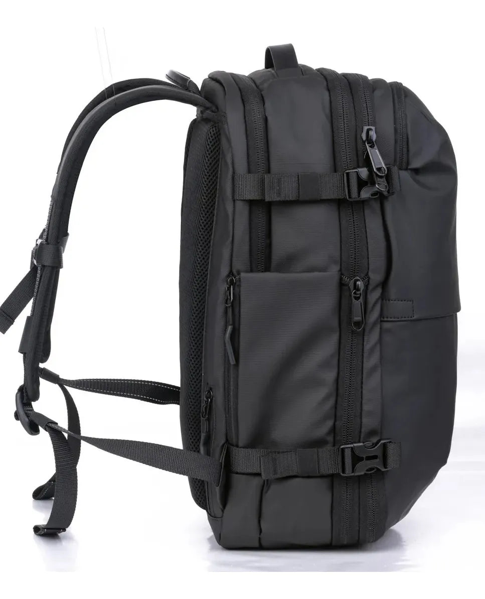AIRBAG – Mochila de Viaje Expandible 60L con Compresión al Vacío, USB y Seguridad TSA