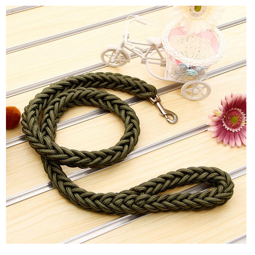 Collar y Correa Grande Tejida Talla M