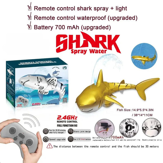 Tiburón a Control Remoto dorado