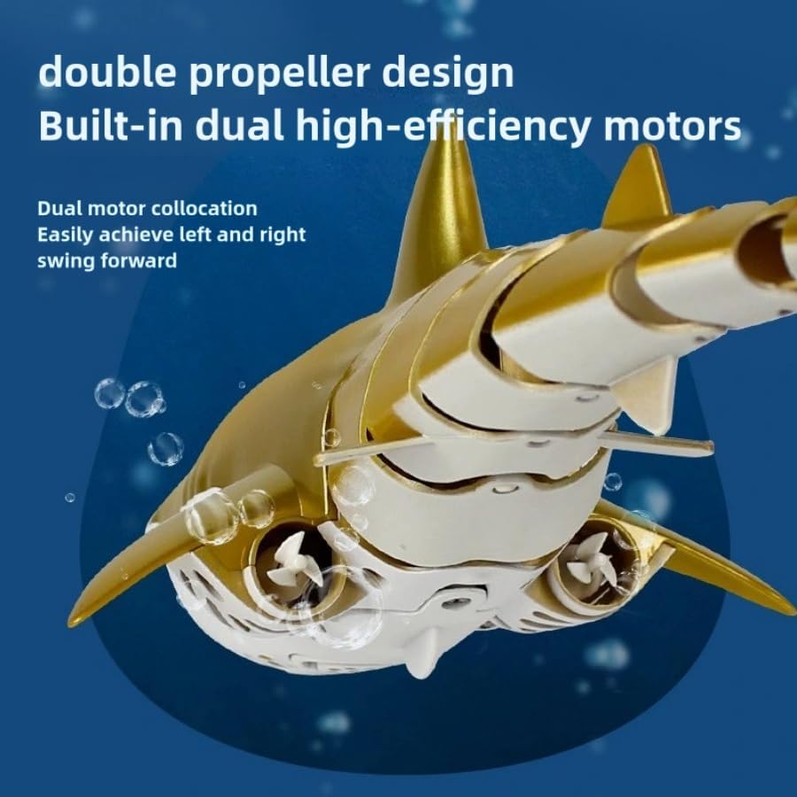 Tiburón a Control Remoto dorado