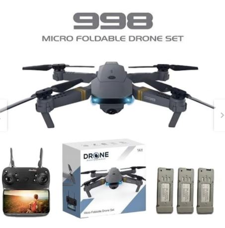 DRONE 998 PRO PLEGABLE 3 BATERIAS