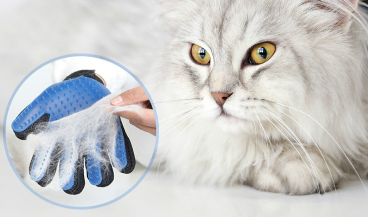Guante Para Peinar y Masajear Mascotas