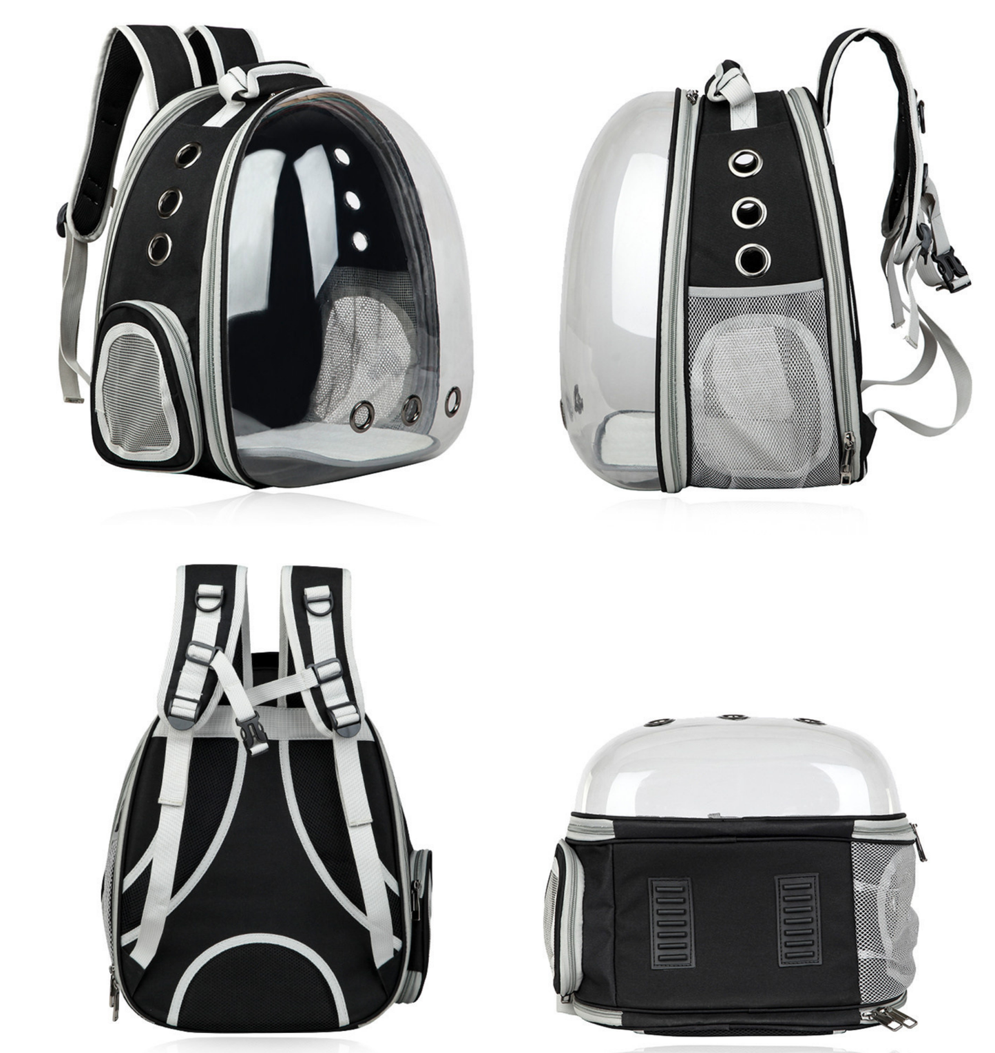 Morral Transparente Lona Con Extencion