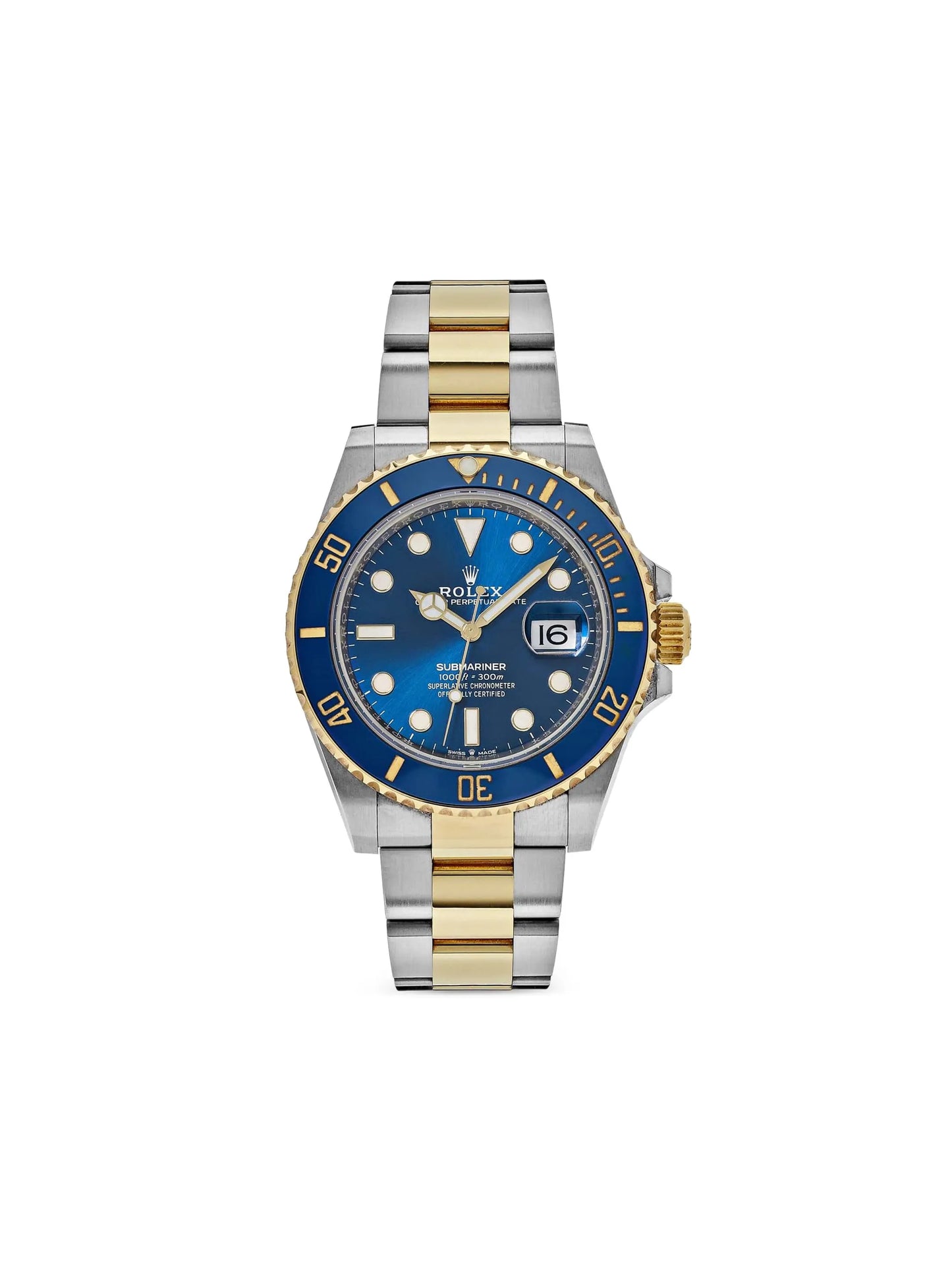 ROLEX BICOLOR FONDO AZUL