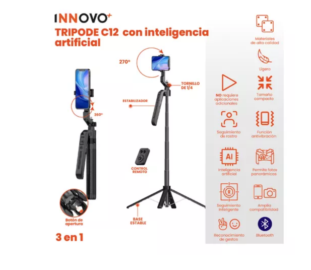 Palo Selfie Trípode Inteligente Sensor